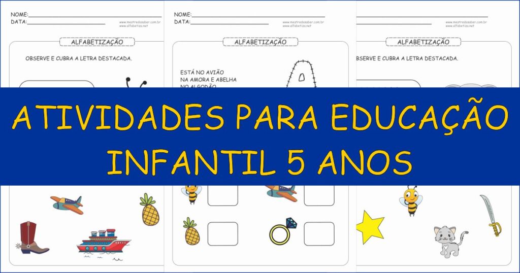 capa atividades para educacao infantil 5 anos 1