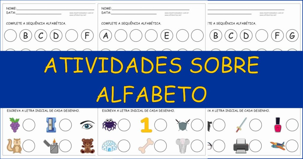 capa atividades sobre alfabeto 1