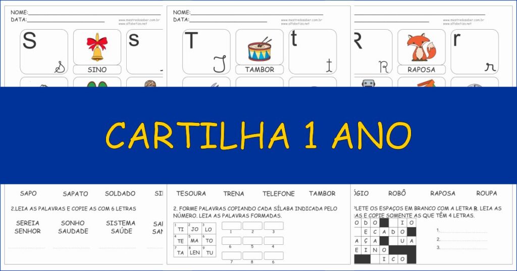 capa cartilha 1 ano 1