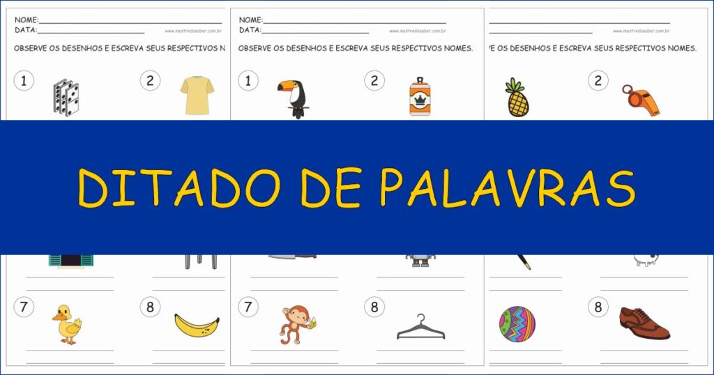 capa ditado de palavras