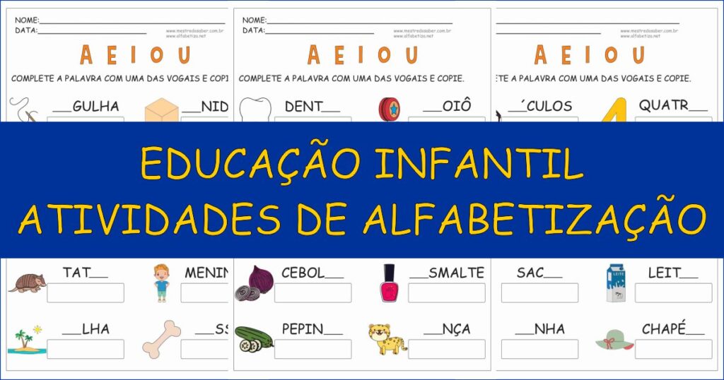 capa educacao infantil atividades de alfabetizacao 1