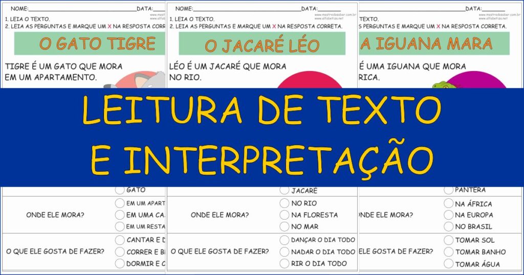 capa leitura de texto e interpretacao 1
