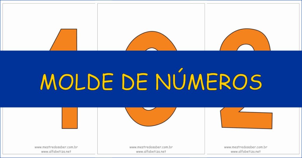capa molde de numeros 1