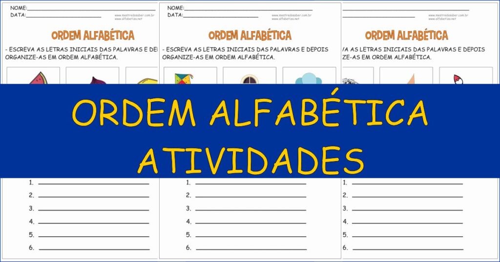 capa ordem alfabetica atividades 1