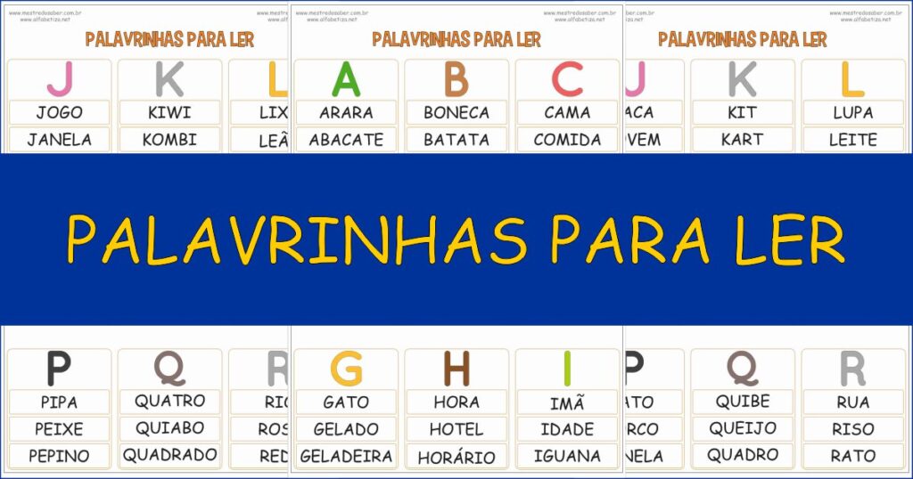 capa palavrinhas para ler 1