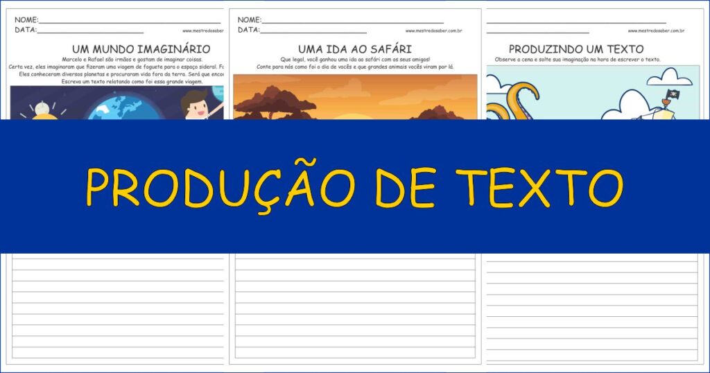 capa producao de texto
