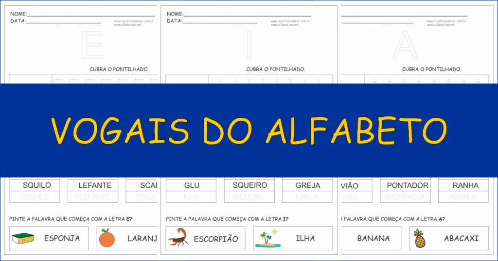 capa vogais do alfabeto 1